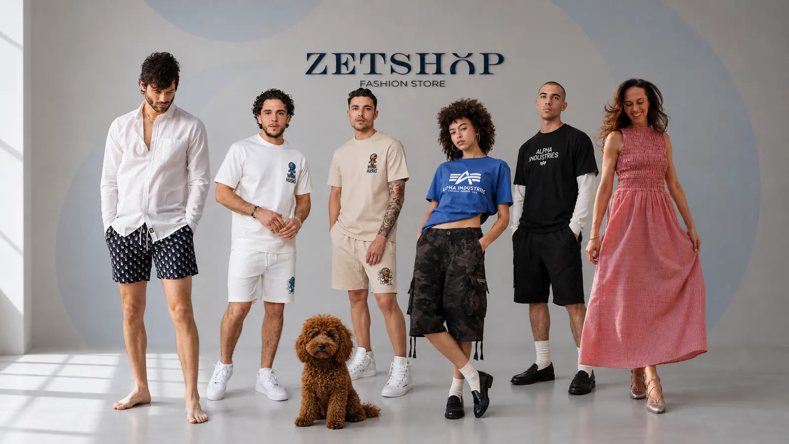 Kolekcie ZETSHOP – modelky a modeli v predajni ZETSHOP fashion store