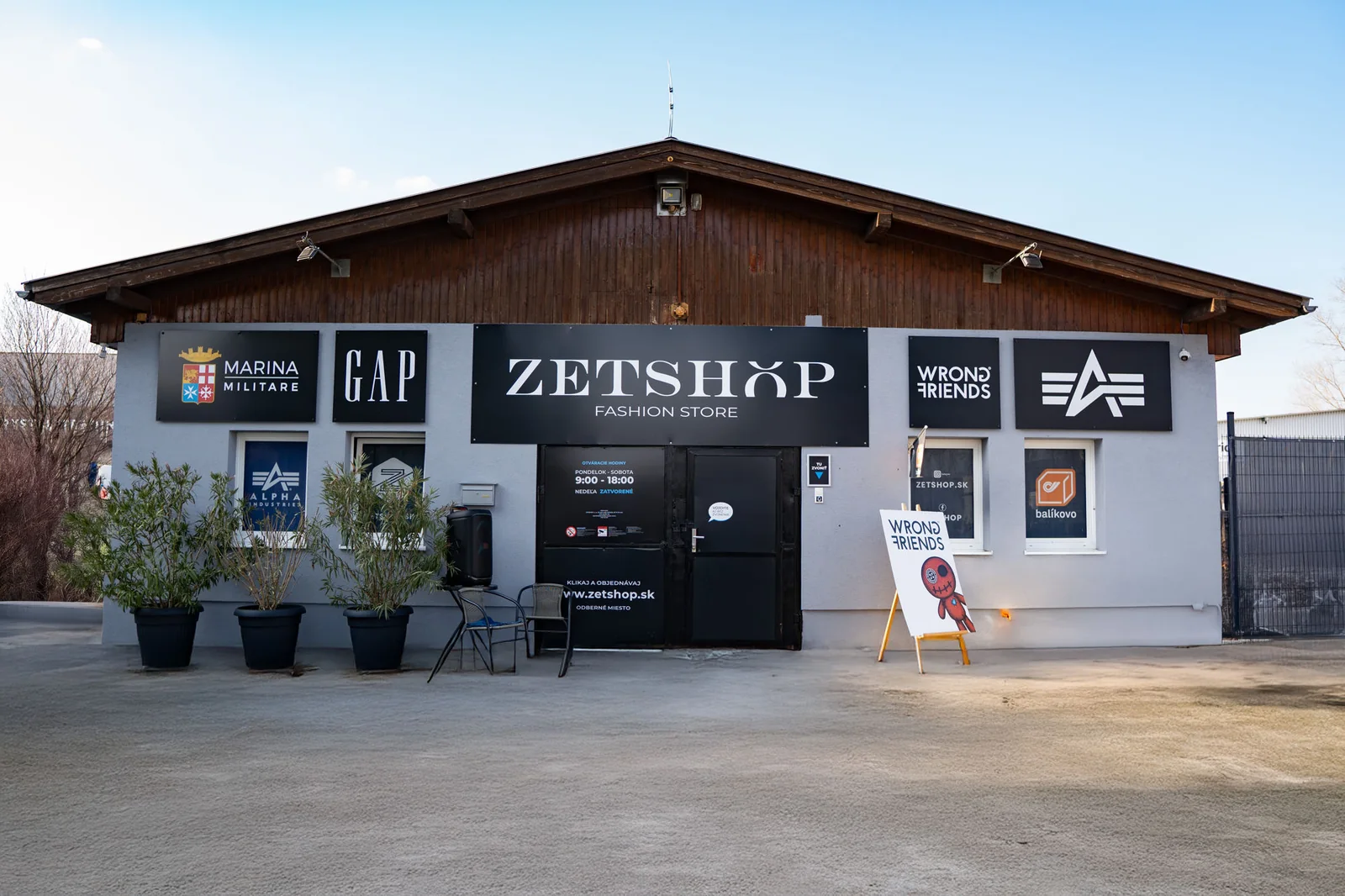 Predajňa ZETSHOP v Trnave